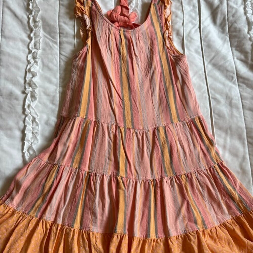 Matilda Jane Clothing Girls Size 8 EUC Orange Creamsicle Dress